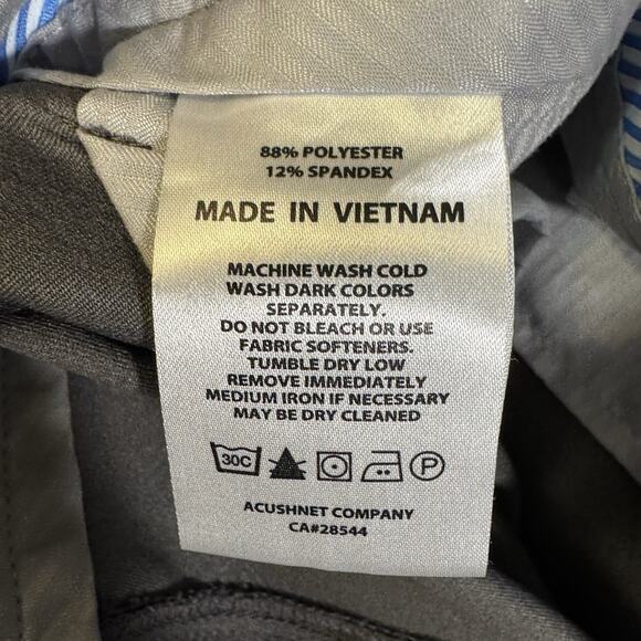 Footjoy FJ Chino Golf Straight‎ Leg Pants Men's Size 40x32 , Light Gray - Picture 6 of 9